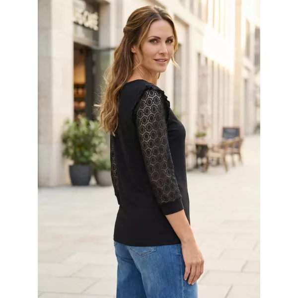  Dámske tričko KIXMI REBECA ČIERNA/BIELA 