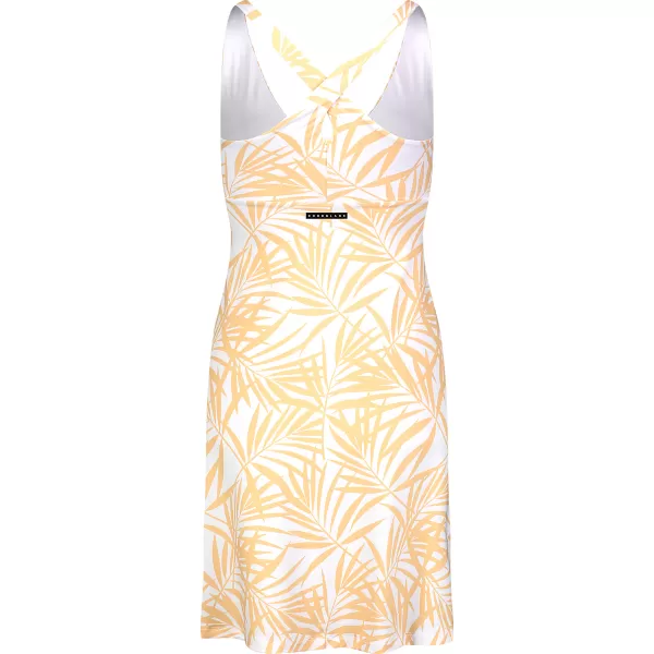  Dámske šaty NORDBLANC V-NECK NBSLD7804 ŽLTÁ/BIELA 