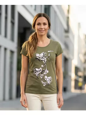 Dámske tričko ALTISPORT ALW179122 KHAKI
