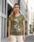 Dámske tričko ALTISPORT ALW179122 KHAKI