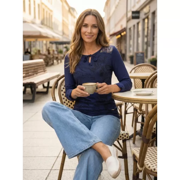  Dámske tričko ALTISPORT BELINDA TMAVO MODRÁ 