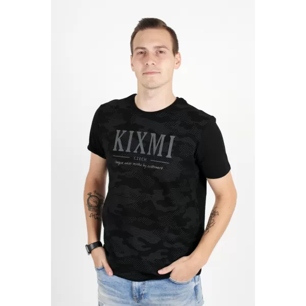  Pánske tričko KIXMI RADLY ČIERNA / BIELA 