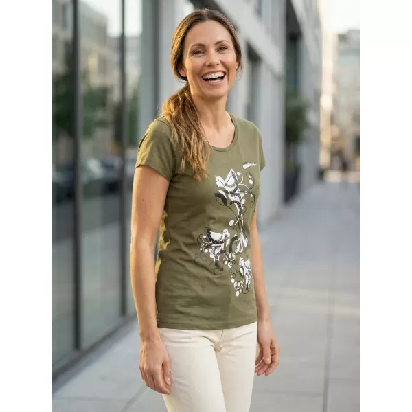  Dámske tričko ALTISPORT ALW179122 KHAKI 