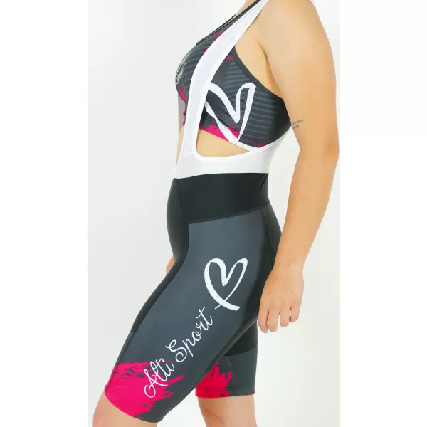  Dámske cyklošortky premium ALTISPORT SWE/ALW01S14 ČERVENÁ 