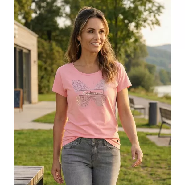  Dámske tričko KIXMI ROSIE SVETLO RUŽOVÁ 