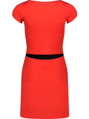 Dámske šaty NORDBLANC WAISTLINE NBSLD7805 ORANŽOVÝ ATRAMENT