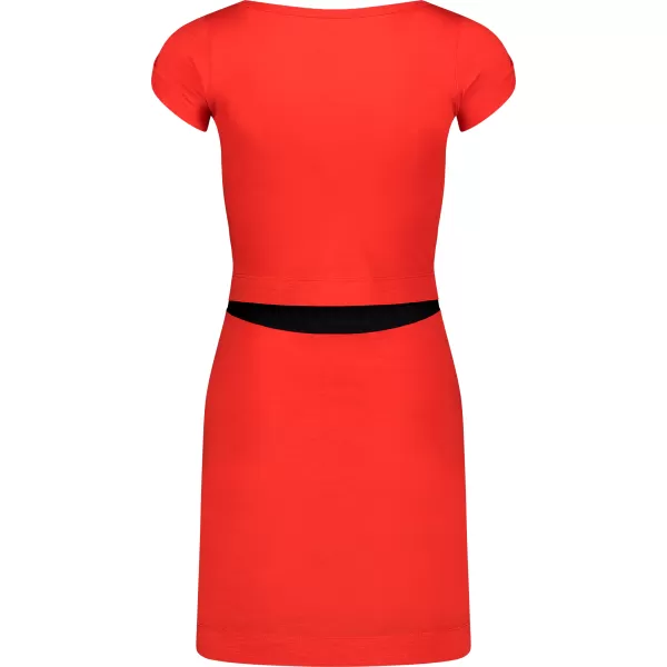 Dámske šaty NORDBLANC WAISTLINE NBSLD7805 ORANŽOVÝ ATRAMENT 