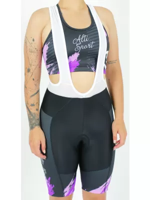 Dámske cyklošortky premium ALTISPORT SWE/ALW01S14 FIALOVÁ
