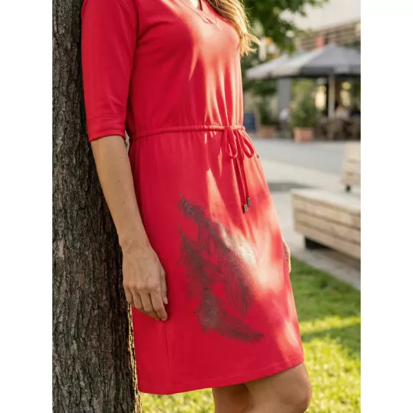  Dámske šaty ALTISPORT ALW112/ANIKA ČERVENÁ 