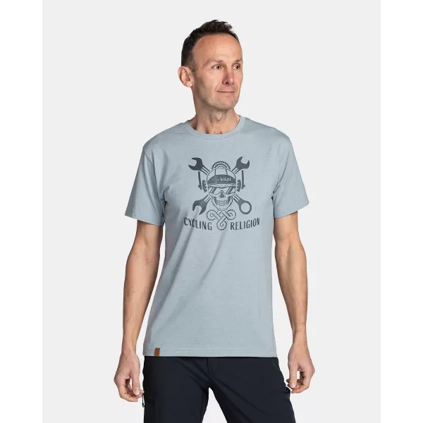  Pánske tričko KILPI SKULLY-M TM0377KI SVETLO šedá 