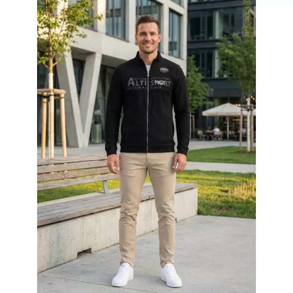  Pánska mikina ALTISPORT BLAKE ČIERNA 
