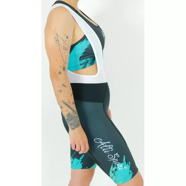 Dámske cyklošortky premium ALTISPORT SWE/ALW01S14 TYRKYSOVÁ 