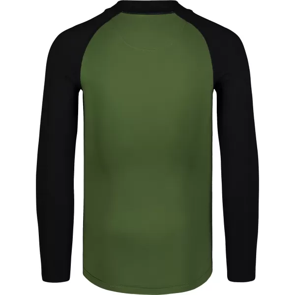  Pánske tričko s UV ochranou NORDBLANC SURFER NBSMF7867 ZELENÁ/ČIERNA 