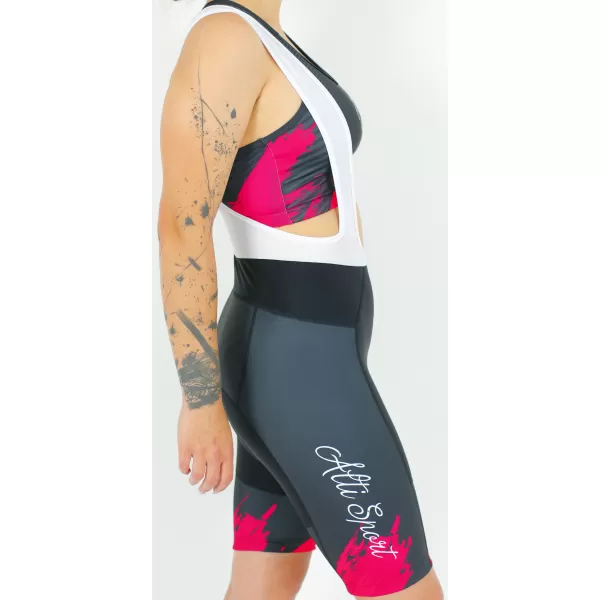  Dámske cyklošortky premium ALTISPORT SWE/ALW01S14 ČERVENÁ 