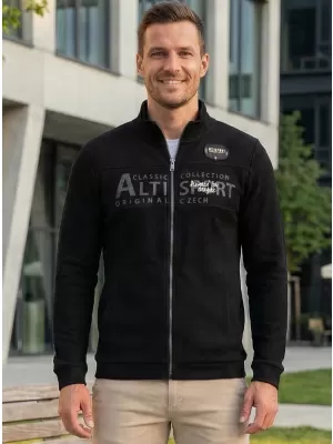 Pánska mikina ALTISPORT BLAKE ČIERNA