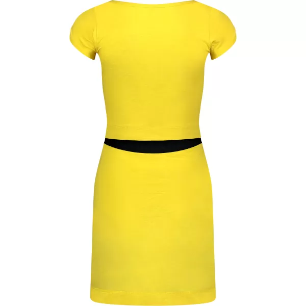  Dámske šaty NORDBLANC WAISTLINE NBSLD7805 žltá 