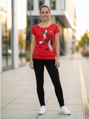 Dámske tričko ALTISPORT ALW178120 ČERVENÁ