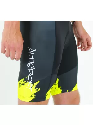 Pánske cyklošortky premium ALTISPORT SWE/ALM01S13 NEON YELLOW