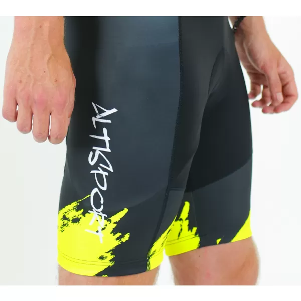  Pánske cyklošortky premium ALTISPORT SWE/ALM01S13 NEON YELLOW 