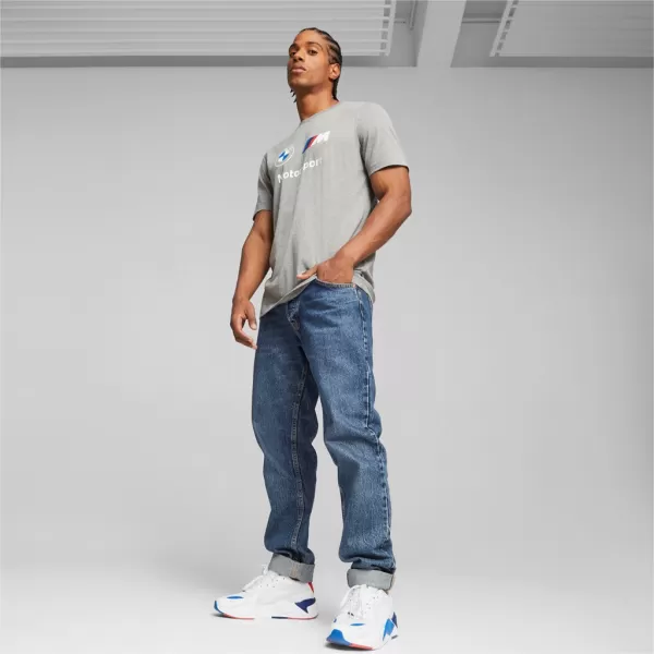 Pánske tričko PUMA BMW MMS ESS LOGO TEE 621314-03 GRAY 