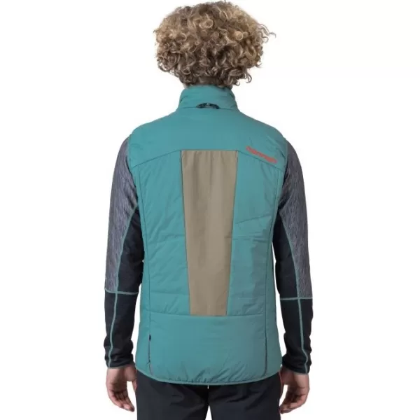  Pánska vesta HANNAH KECHU VEST OIL BLUE/BURNT OLIVE 