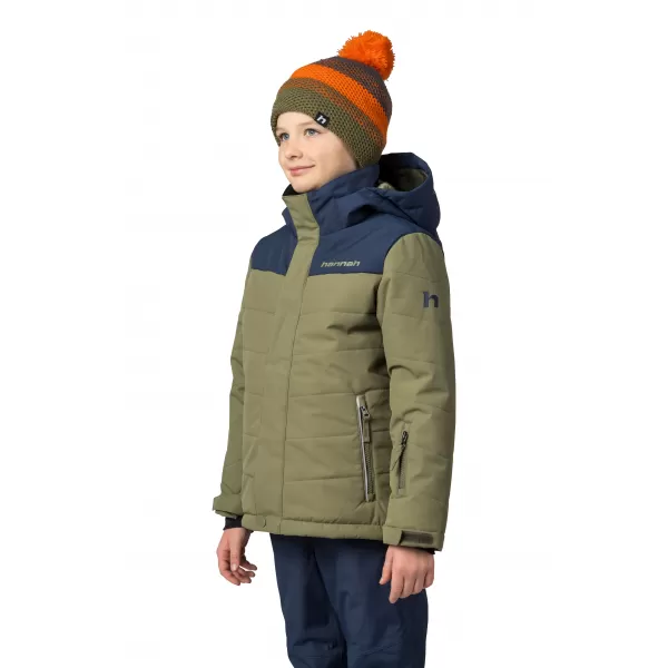  Detská bunda HANNAH KINAM JR II BURNT OLIVE/MOOD INDIGO 