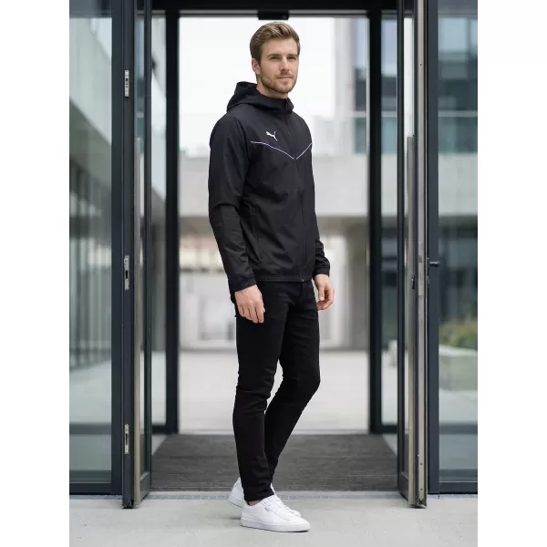  Pánska bunda PUMA TEAMRISE ALL WEATHER JACKET 657396-03 BLACK 