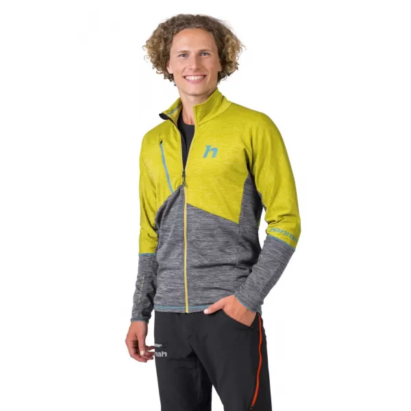  Pánska mikina HANNAH NIRO CITRONELLE/LIGHT GRAY MEL 