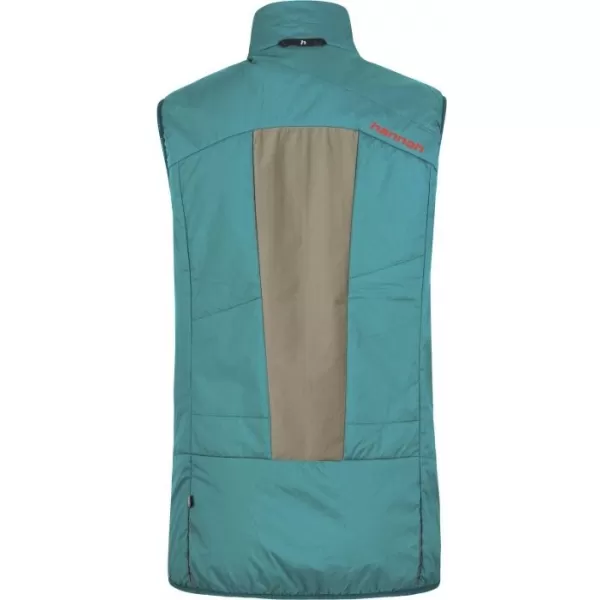  Pánska vesta HANNAH KECHU VEST OIL BLUE/BURNT OLIVE 