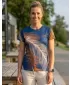 Dámske prémiové funkčné tričko ALTISPORT VOJ/ALW001TR01 NÁMORNÍCKA/HNEDÁ