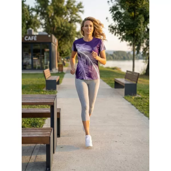  Dámske prémiové funkčné tričko ALTISPORT VOJ/ALW001TR01 FIALOVÁ 