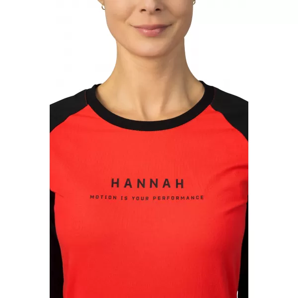  Dámske tričko s dlhým rukávom HANNAH PRIM HIBISCUS/ANTHRACITE 