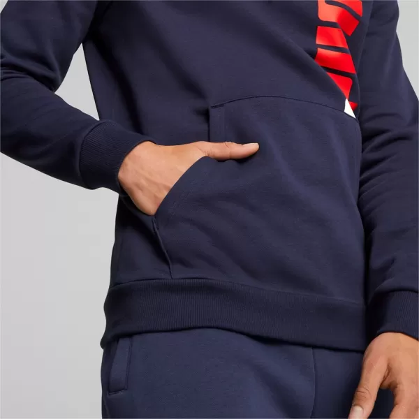  Pánska mikina PUMA ESS+ LOGO LAB HOODIE FL 675919-06 BLUE 