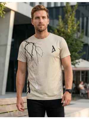 Pánske tričko premium ALTISPORT VOJ/ALM004TR01 HNEDÁ