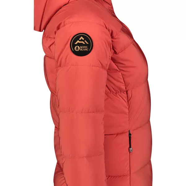  Dámska prešívaná bunda NORDBLANC CONDITIONS NBWJL7716 CIHLOVÁ/ORANŽ 