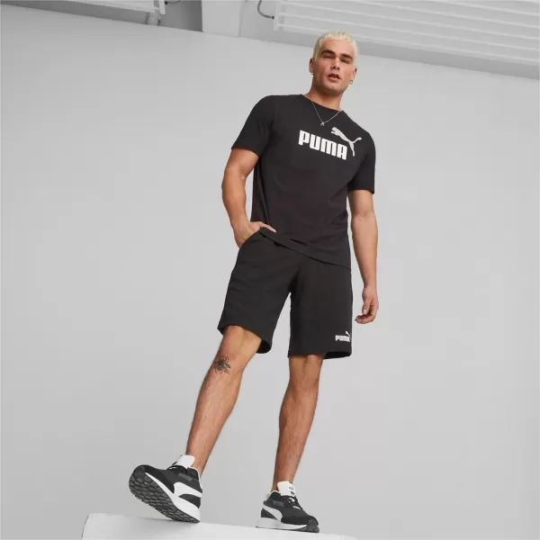  Pánske tričko PUMA ESS+ 2 COL LOGO TEE 586759-61 BLACK 
