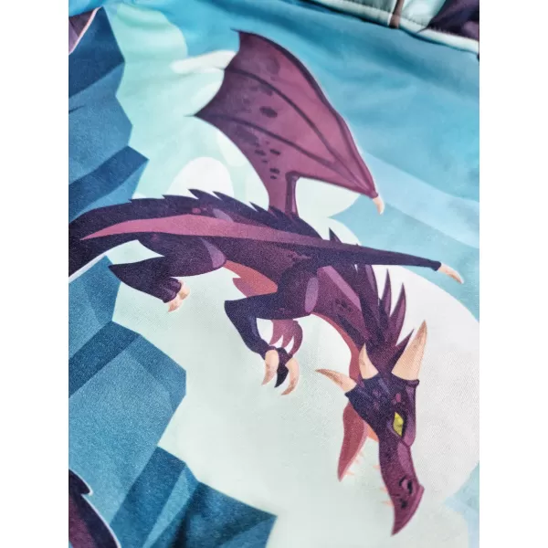  Detská softshellová bunda WAMU DRAGON FANTASY modrá 