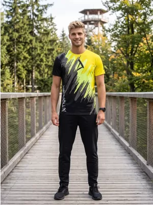 Pánske funkčné tričko premium ALTISPORT VOJ/ALM006TR01 ČIERNOŽLTÁ
