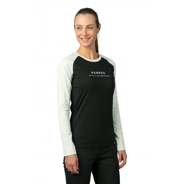  Dámske tričko s dlhým rukávom HANNAH PRIM ANTHRACITE/DAWN BLUE 
