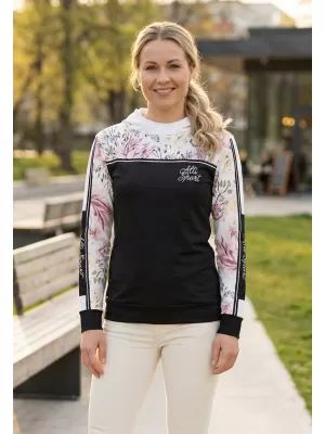 Dámska prémiová mikina ALTISPORT VOJ/ALW008MI01 ČIERNA