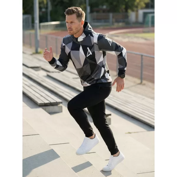  Pánska prémiová mikina ALTISPORT VOJ/ALM007MI01 SIVÁ 