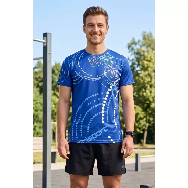  Pánske tričko premium ALTISPORT VOJ/ALM003TR01 KRÁĽOVSKÁ MODRÁ 