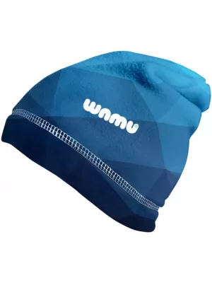 Detská fleecová čiapka WAMU MOZAIKA modrá