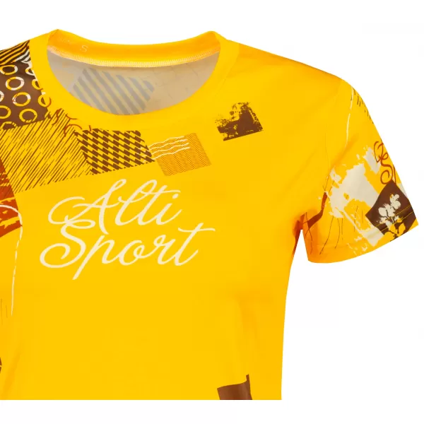  Dámske prémiové funkčné tričko ALTISPORT VOJ/ALW009TR01 JANTÁROVÁ 