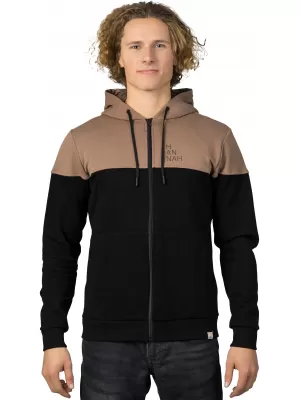 Pánska mikina HANNAH FEZCO HOODY ANTHRACITE/COCA MOCHA