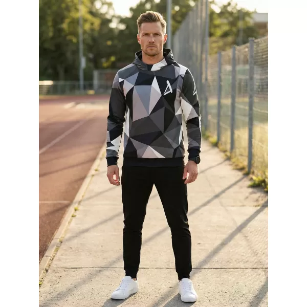  Pánska prémiová mikina ALTISPORT VOJ/ALM007MI01 SIVÁ 