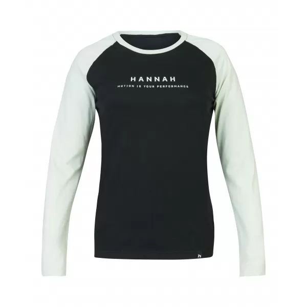  Dámske tričko s dlhým rukávom HANNAH PRIM ANTHRACITE/DAWN BLUE 
