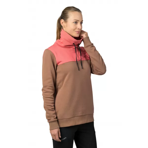  Dámska mikina HANNAH SIBELE COCA MOCHA/FADED ROSE 