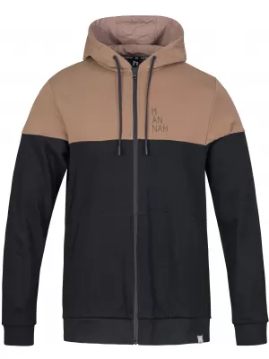 Pánska mikina HANNAH FEZCO HOODY ANTHRACITE/COCA MOCHA