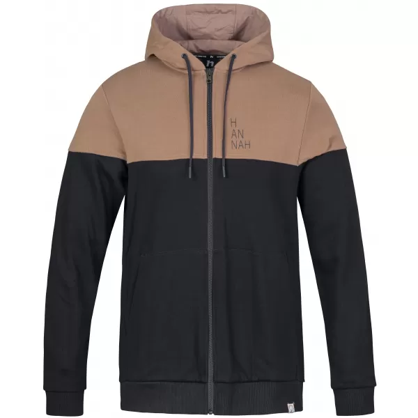  Pánska mikina HANNAH FEZCO HOODY ANTHRACITE/COCA MOCHA 